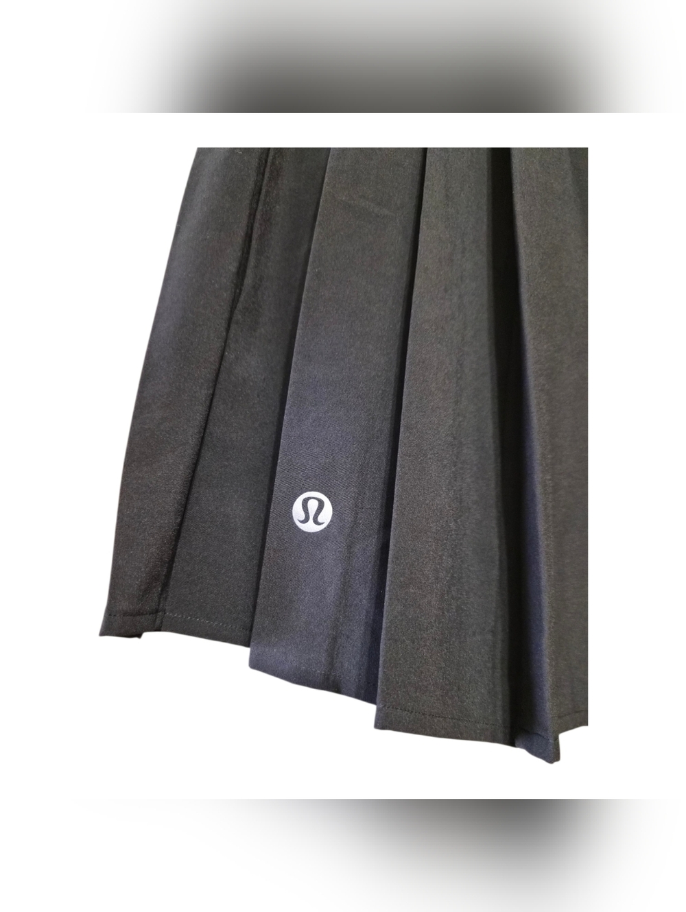 Lululemon Black Pleated Tennis Skirt Skort Built In Shorts Athletic Size 8 - Picture 4 of 6